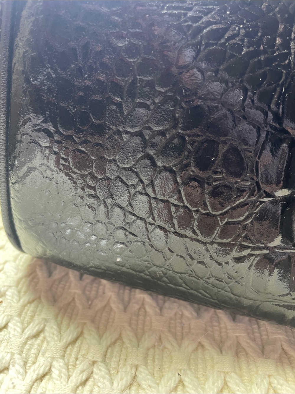 VTG JACO CROC EMBOSSED SATCHEL - Picture 14 of 14